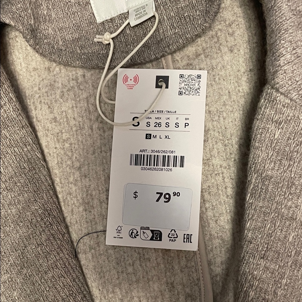 Gray Belted Coat - Picture 7 of 8